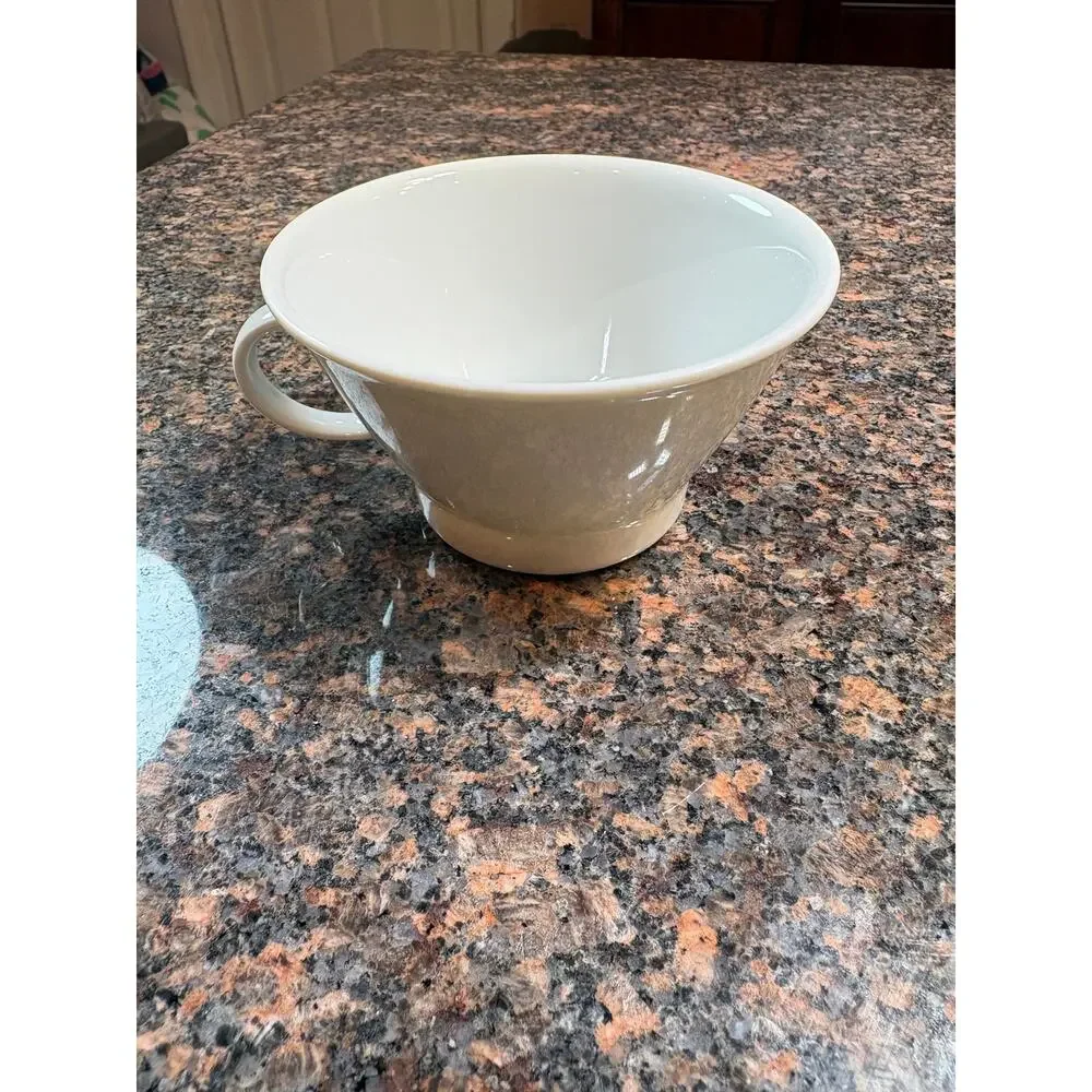 Crate & Barrel LOFT Design by Winterling-Germany White Handled Bowl/Mug Set of 4